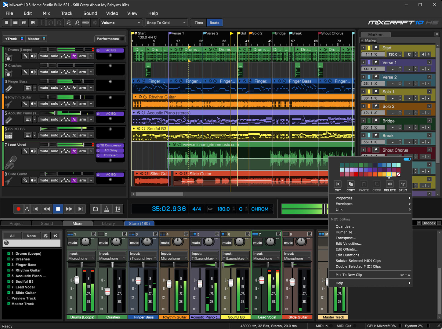Mixcraft 10 Home Studio