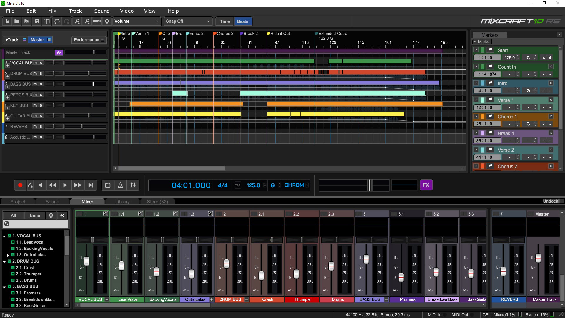 Mixcraft 10 Recording Studio